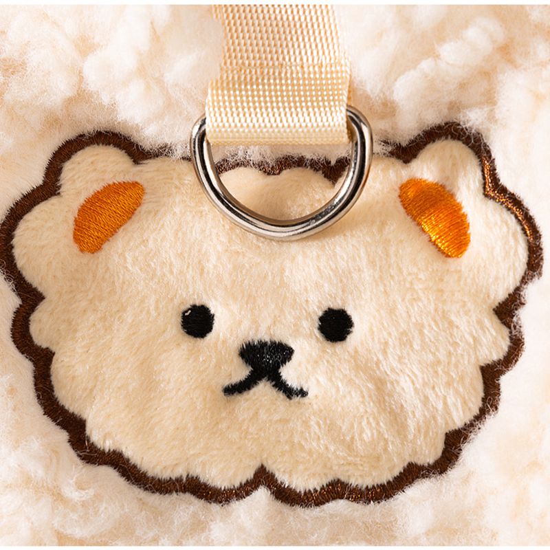 KFX-2282045 Cozy Fleece Dog Hoodie with Bear Pattern, Soft Pullover for Autumn and Winter - Various Sizes Available