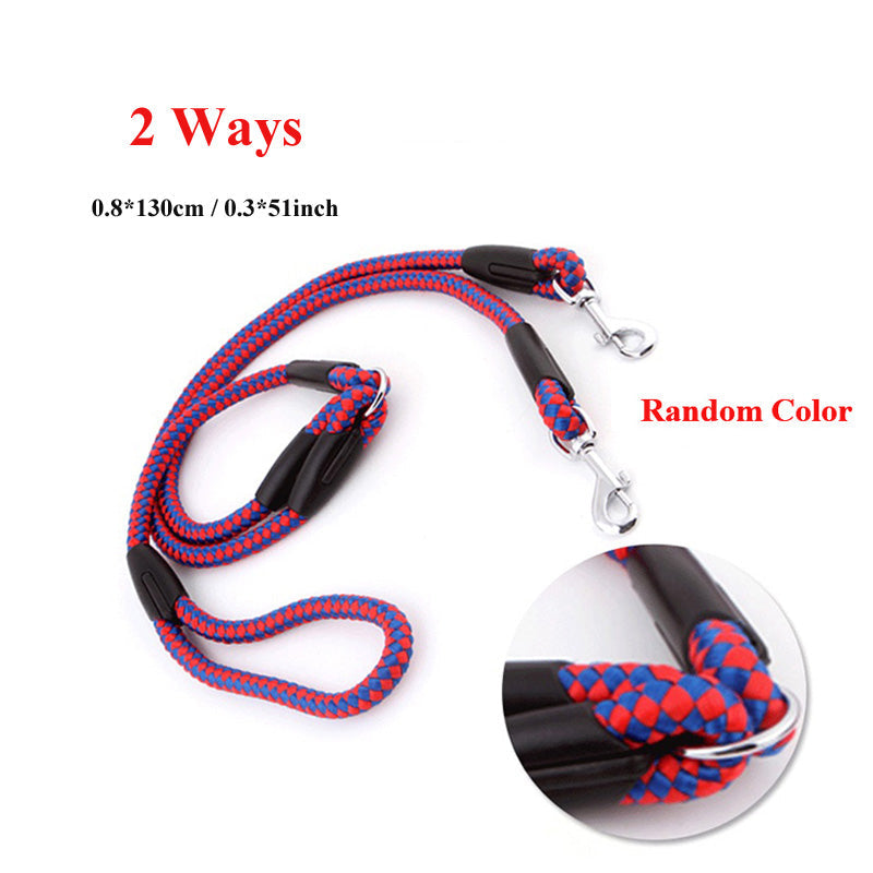 KFX-2283069 Three-Way Adjustable Pet Leash with 8mm Diameter Polyester Traction Belt