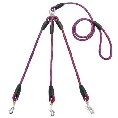 KFX-2283069 Three-Way Adjustable Pet Leash with 8mm Diameter Polyester Traction Belt