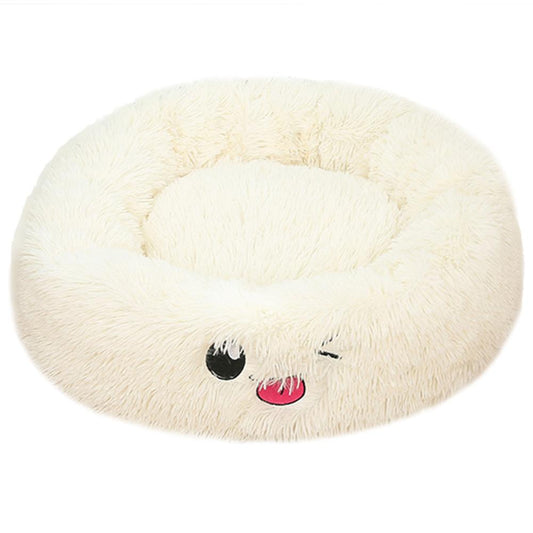 KFX-2283325 Cozy Round Winter Pet Nest for Small, Medium, and Large Pets