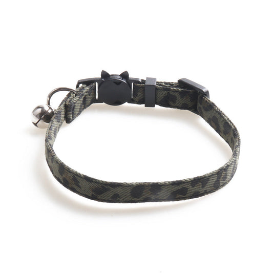 KFX-2285245 Cat Collar with Bell - Adjustable 1.0*28CM Cloth Design