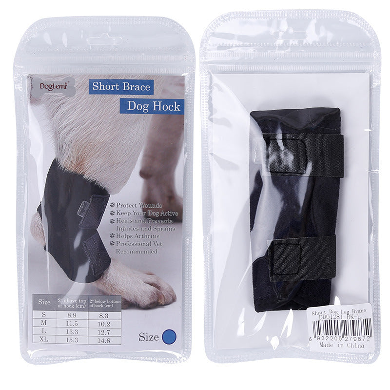 KFX-2285501 Anti-Lick Joint Fixation Recovery Strap for Dogs - Durable Diving Material in Black
