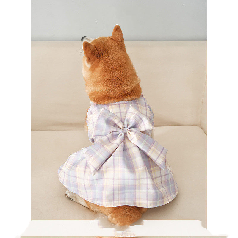 KFX-2285629 Breathable Purple Dog Skirt Pet Sling - Available in Sizes L to 3XL