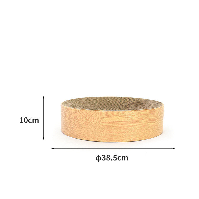 KFX-2289213 Large Round Corrugated Cat Scratcher with Waterproof Membrane and Eco-Friendly Design