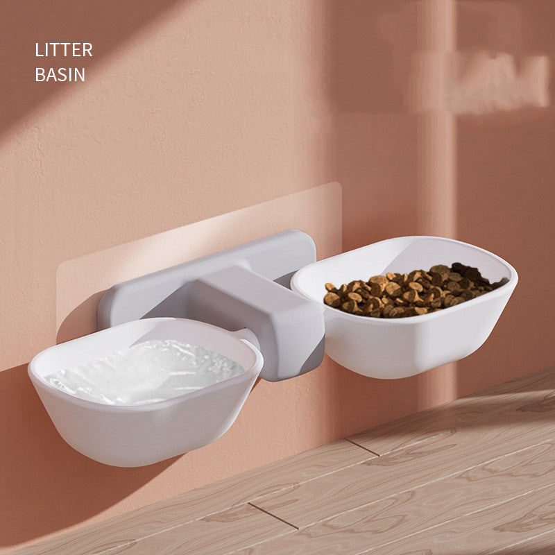 KFX-2294973 Adjustable Height Automatic Pet Feeder with Double Bowls for Easy Feeding