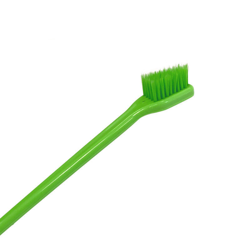 KFX-2296637 Dual-Headed Cat and Dog Toothbrush for Effective Pet Dental Care