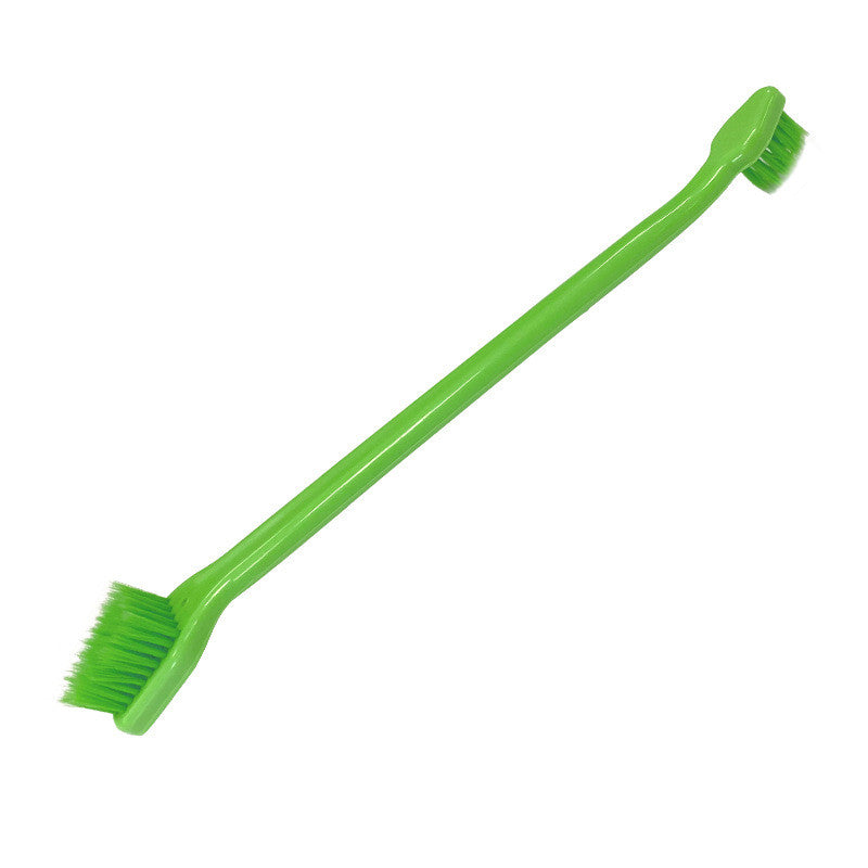 KFX-2296637 Dual-Headed Cat and Dog Toothbrush for Effective Pet Dental Care