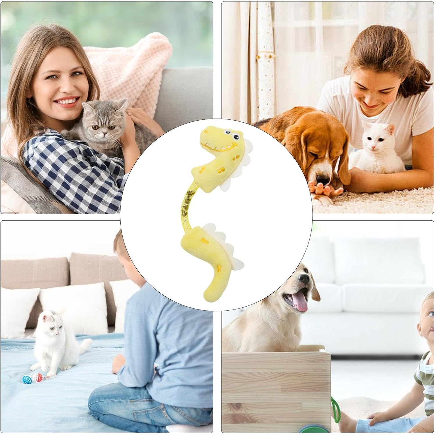 KFX-2302013 Interactive Catnip Plush Chew Toys for Cats - Durable Fish, Bunny, and Mouse Designs