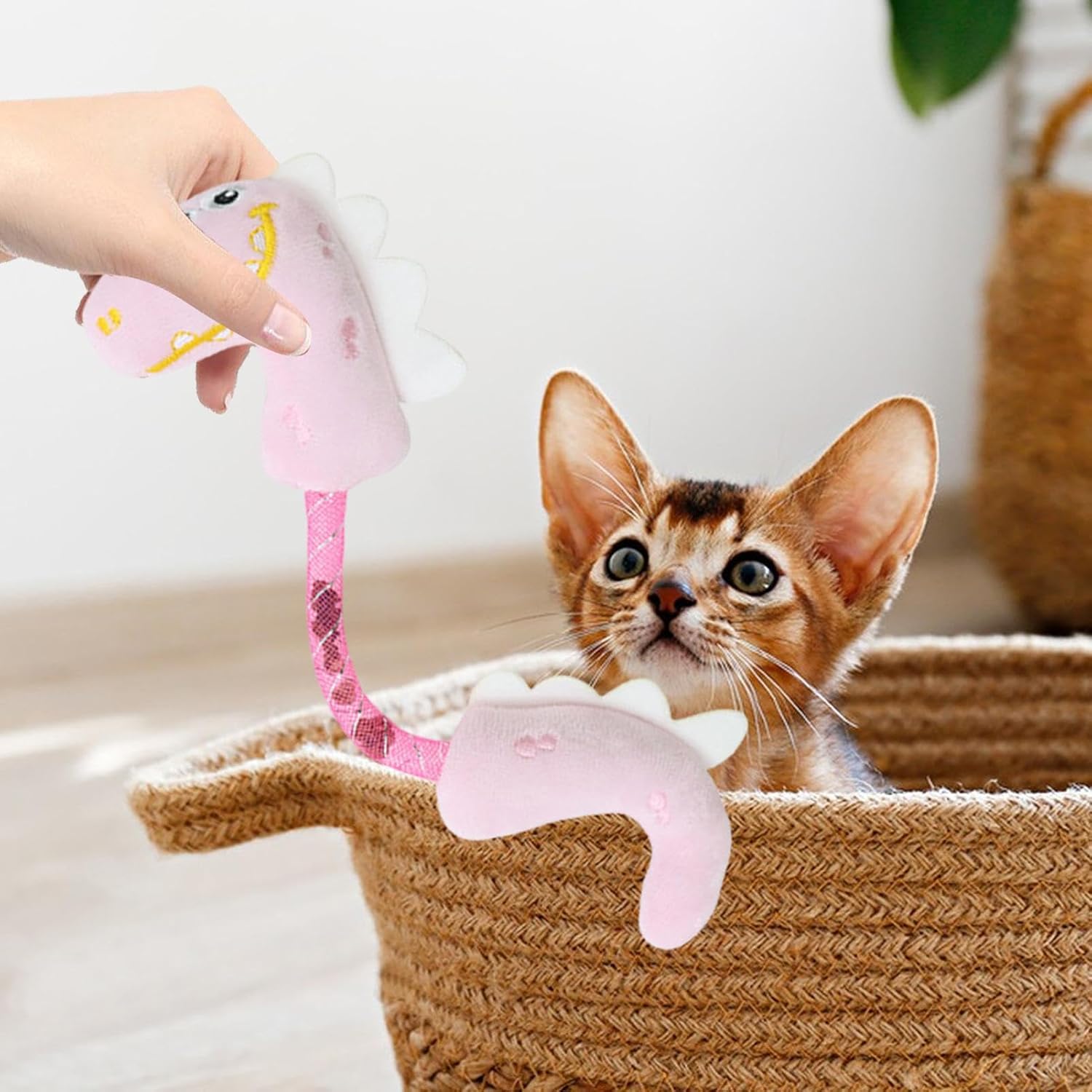 KFX-2302013 Interactive Catnip Plush Chew Toys for Cats - Durable Fish, Bunny, and Mouse Designs