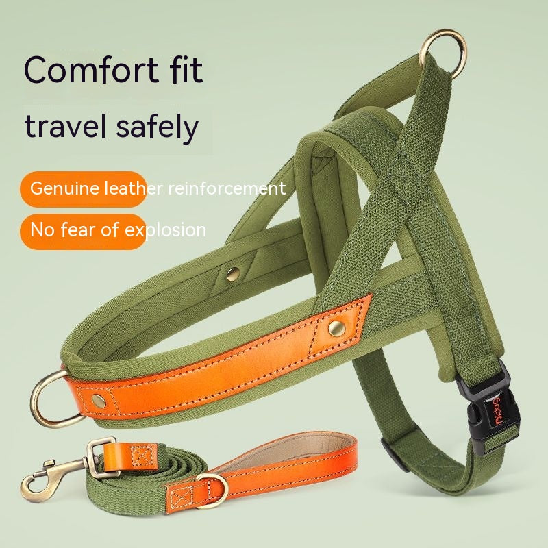 KFX-2303805 Dog Vest Harness with Hand-Holding Rope for Comfortable Walking