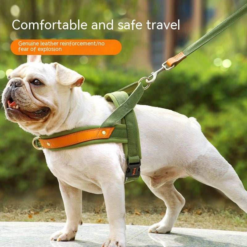 KFX-2303805 Dog Vest Harness with Hand-Holding Rope for Comfortable Walking