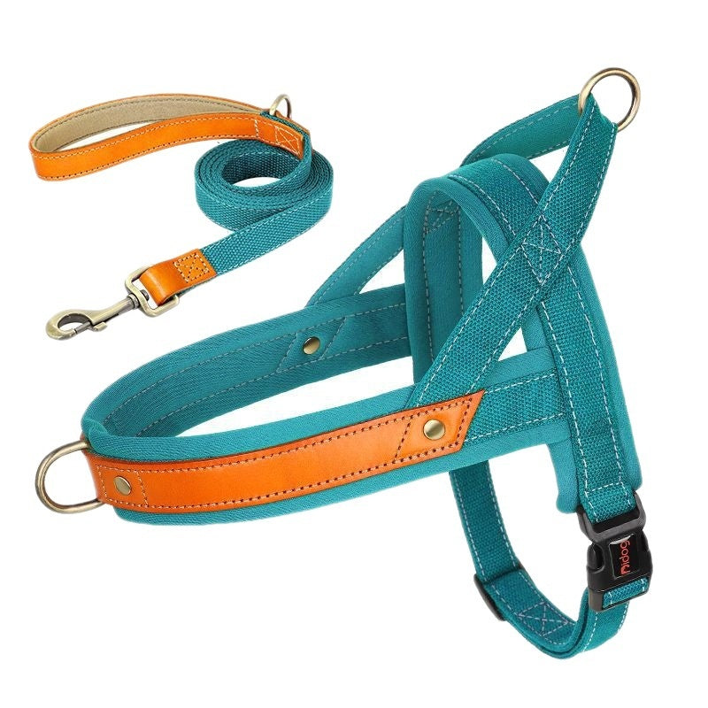 KFX-2303805 Dog Vest Harness with Hand-Holding Rope for Comfortable Walking