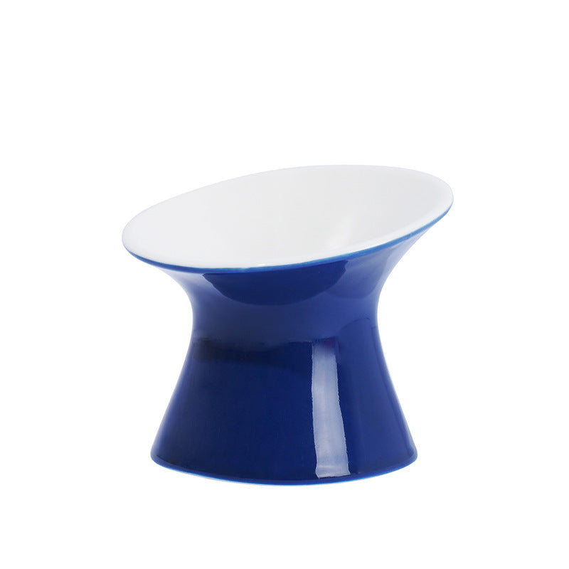 KFX-2304701 Ceramic Cat Water Bowl with High Foot Design - Small and Large Sizes Available