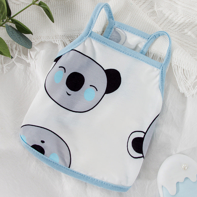 KFX-2305085 Cute Spring and Autumn Puppy Sling Vest in Various Colors and Sizes