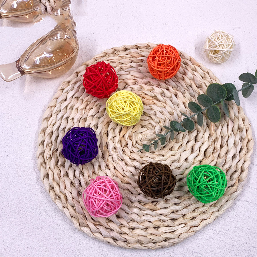 KFX-2311101 Bouncy Suction Cup Spring Ball Cat Toy with Pompom Attachment