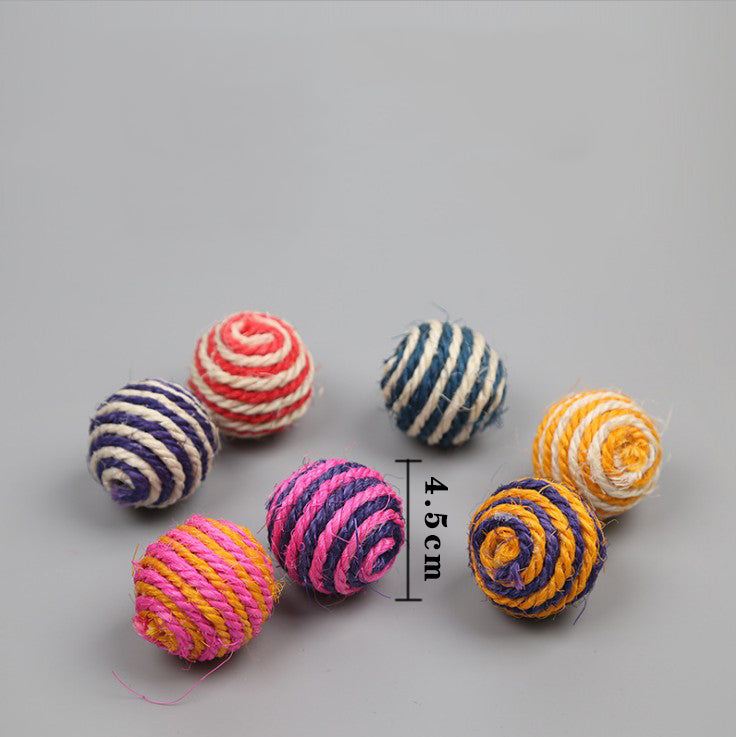 KFX-2311101 Bouncy Suction Cup Spring Ball Cat Toy with Pompom Attachment