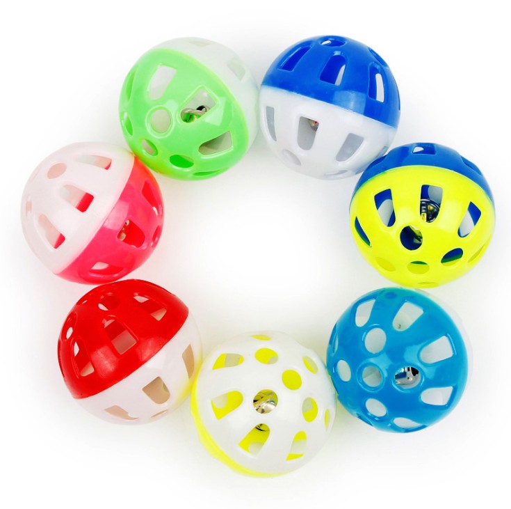 KFX-2311101 Bouncy Suction Cup Spring Ball Cat Toy with Pompom Attachment