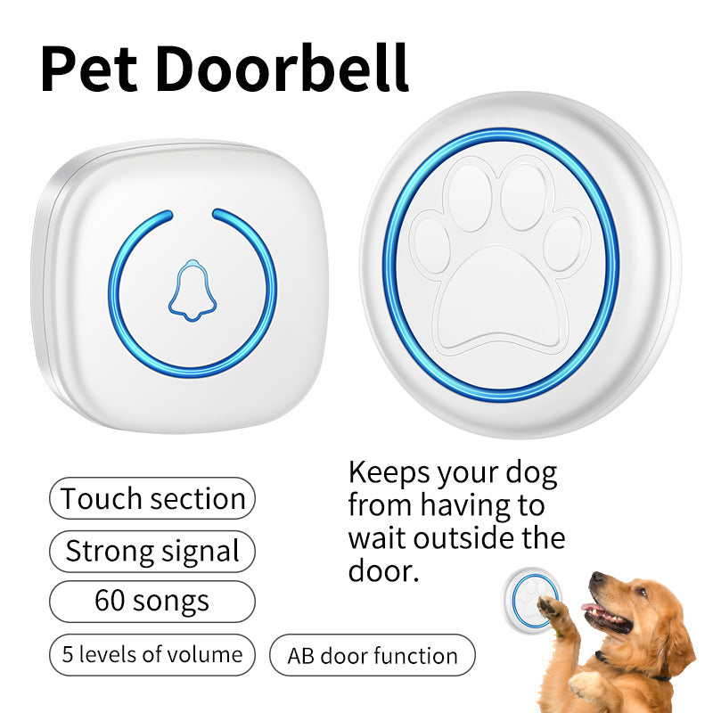 KFX-2313533 Waterproof Wireless Dog Doorbell with 60 Ringtones and Adjustable Volume