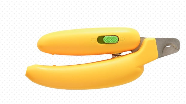 KFX-2314045 Banana-Shaped Nail Clippers for Pets – Ergonomic Design for Easy and Safe Grooming