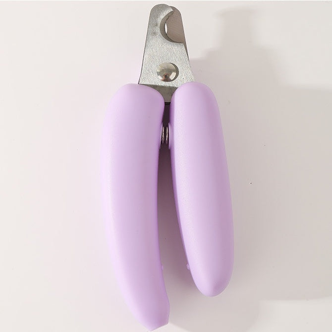 KFX-2314045 Banana-Shaped Nail Clippers for Pets – Ergonomic Design for Easy and Safe Grooming