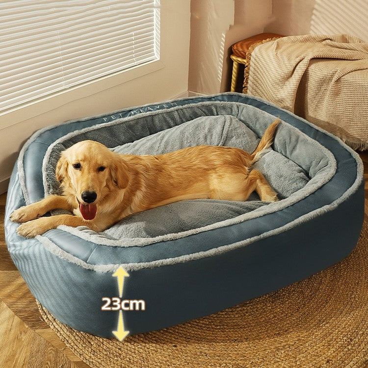 KFX-2314301 Cozy Polyester Cotton Dog Bed in Multiple Sizes for Winter Comfort
