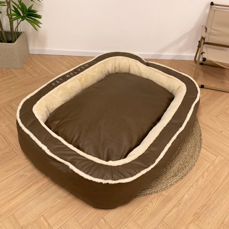 KFX-2314301 Cozy Polyester Cotton Dog Bed in Multiple Sizes for Winter Comfort