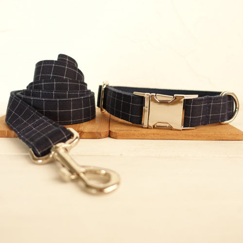 KFX-2315837 Stylish Bow Dog Collar with Traction Leash Set for Comfortable Walks