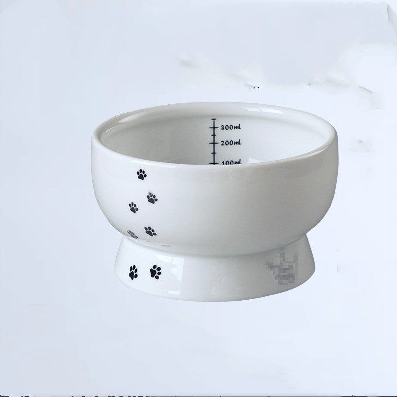 KFX-2316221 Ceramic Dog and Cat Bowls with Unique Defects - Mini and Large Sizes Available