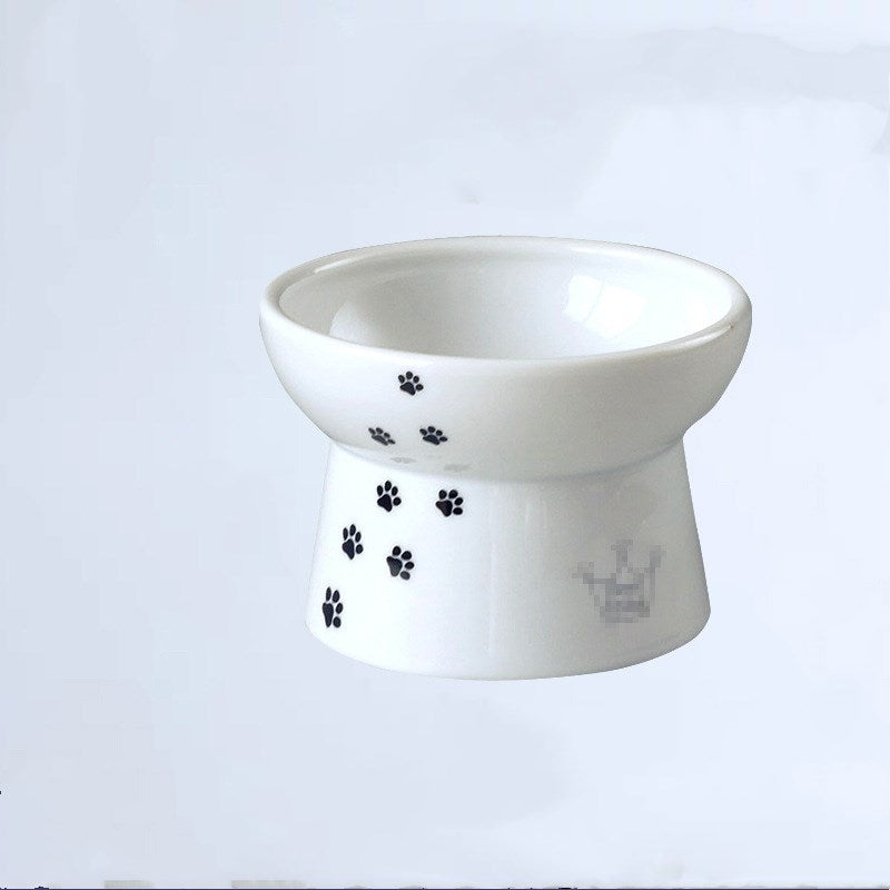 KFX-2316221 Ceramic Dog and Cat Bowls with Unique Defects - Mini and Large Sizes Available