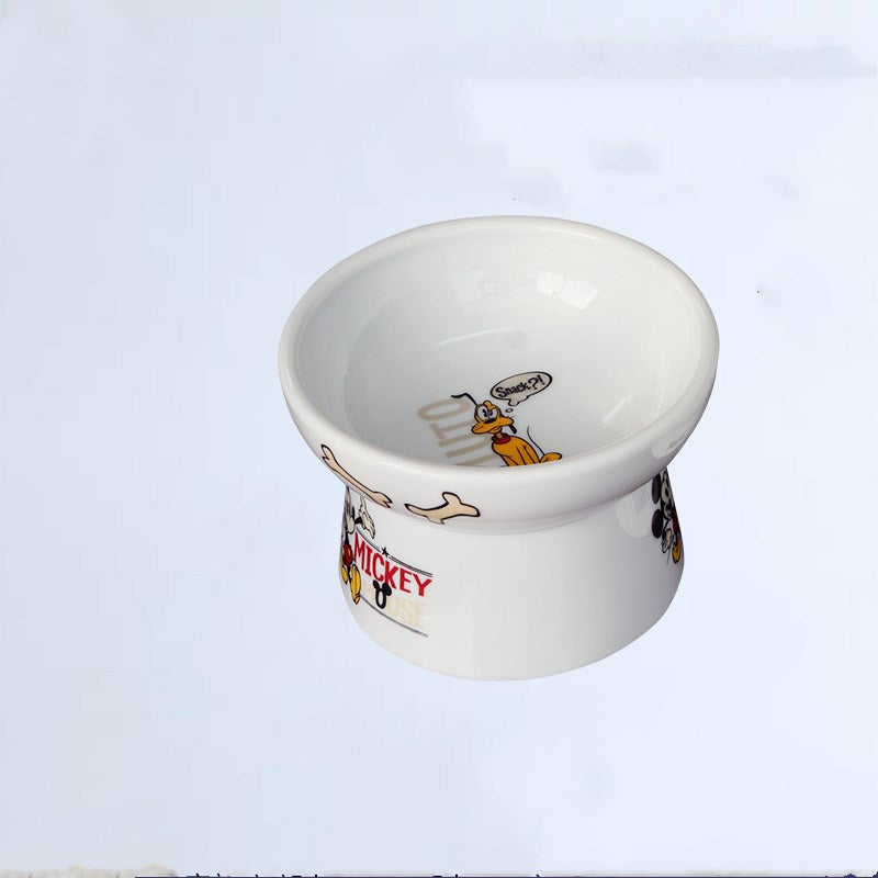 KFX-2316221 Ceramic Dog and Cat Bowls with Unique Defects - Mini and Large Sizes Available