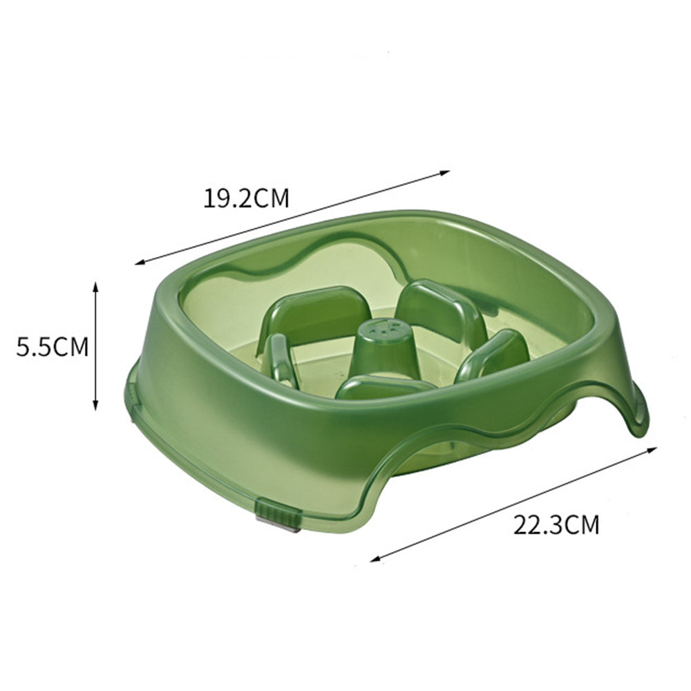 KFX-2317501 Slow Feed Water Bowl for Dogs - Anti-Suffocation Design, Puppy Feeding Plastic Bowl, 200g
