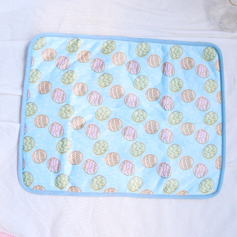KFX-2317885 Cooling Pet Mat with Pressure-Activated Technology – Lightweight and Portable Options in Yellow, Blue, Pink, Multiple Sizes Available