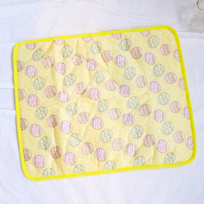 KFX-2317885 Cooling Pet Mat with Pressure-Activated Technology – Lightweight and Portable Options in Yellow, Blue, Pink, Multiple Sizes Available