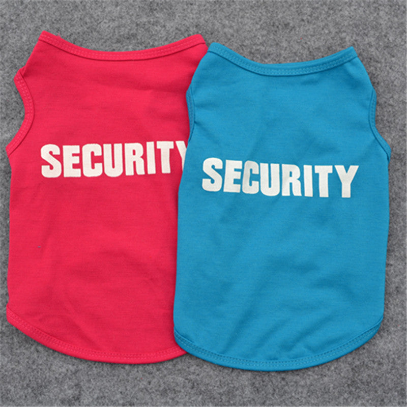 KFX-2321597 Lightweight Cotton Black Dog Vest for Spring and Summer Wear