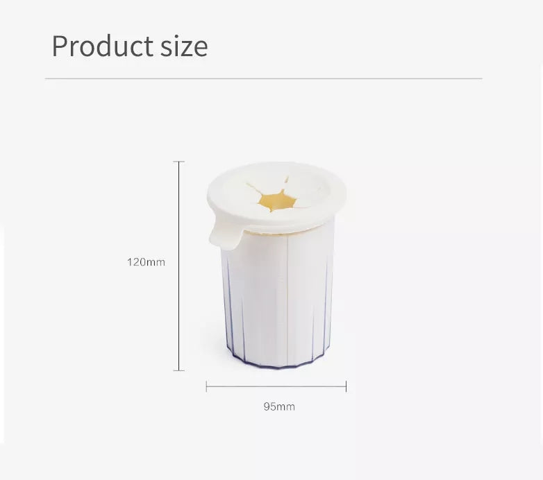 KFX-2323645 Portable Pet Foot Washer Cup with Soft Silicone Bristles for Effective Cleaning