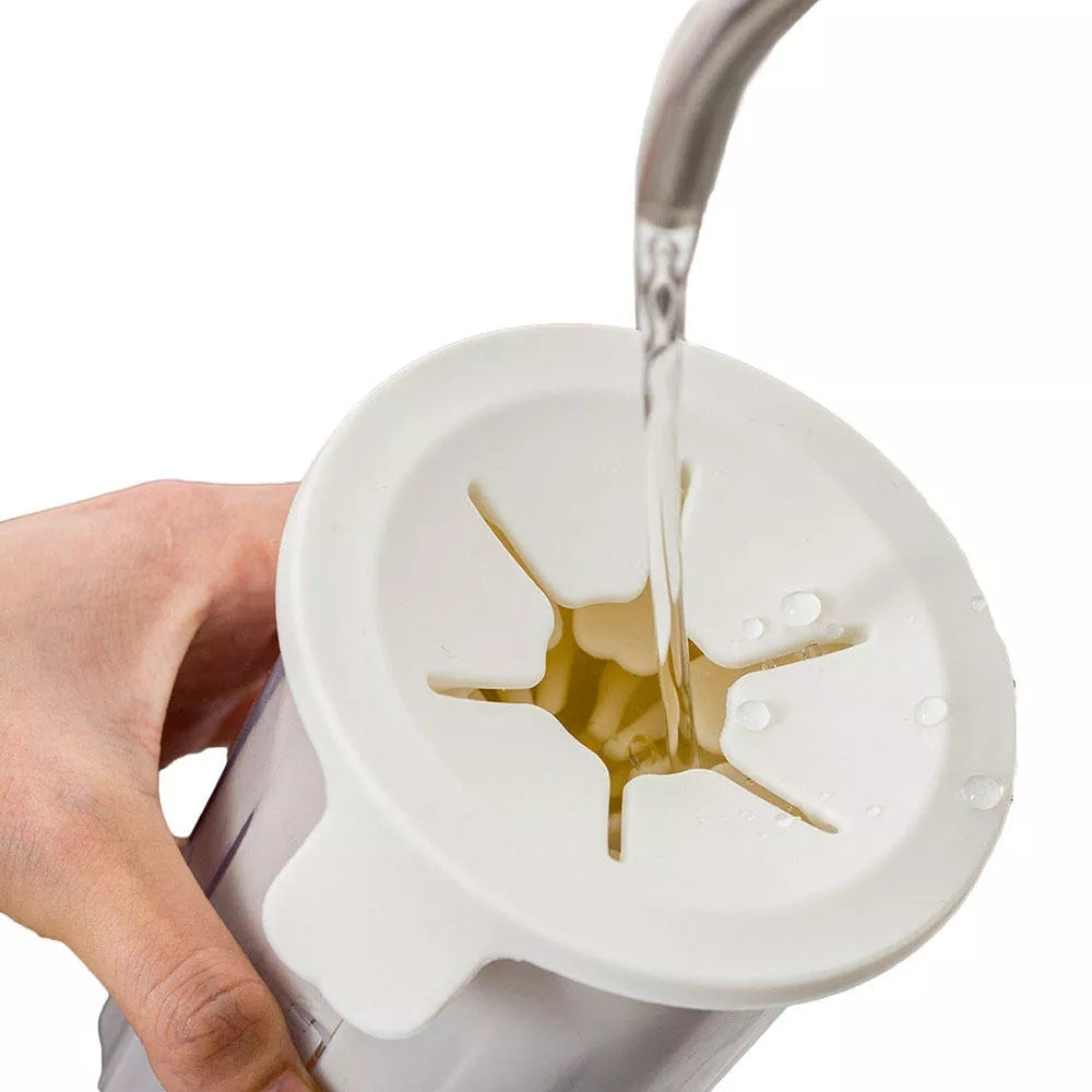 KFX-2323645 Portable Pet Foot Washer Cup with Soft Silicone Bristles for Effective Cleaning