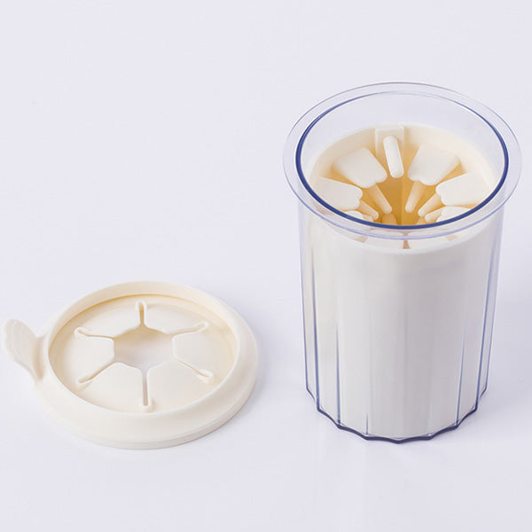 KFX-2323645 Portable Pet Foot Washer Cup with Soft Silicone Bristles for Effective Cleaning