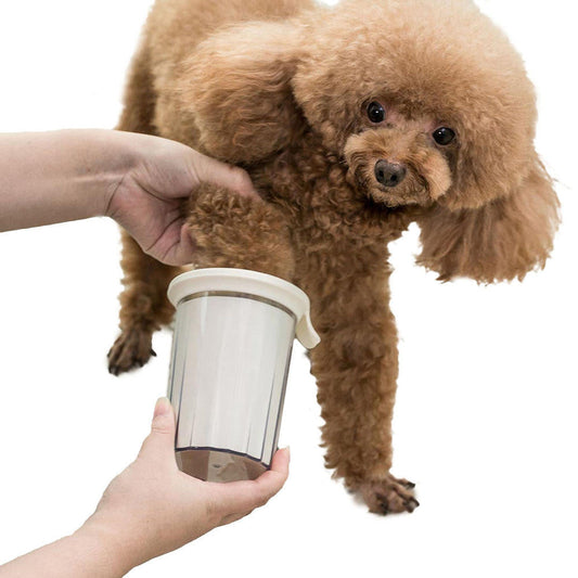 KFX-2323645 Portable Pet Foot Washer Cup with Soft Silicone Bristles for Effective Cleaning