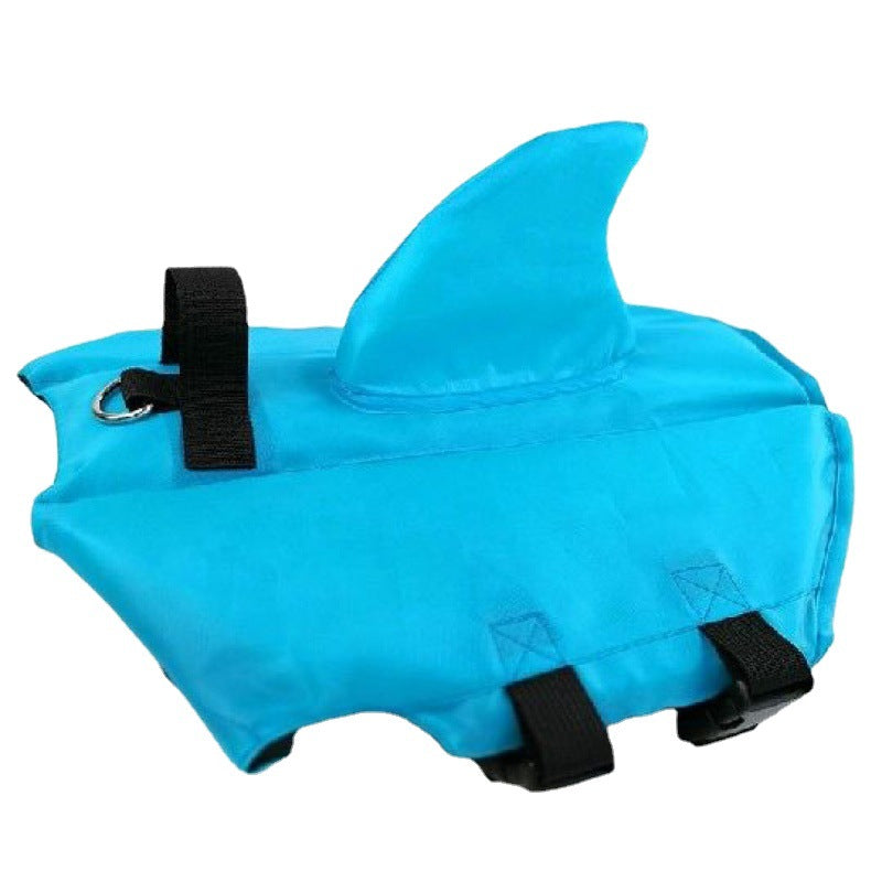 KFX-2324157 Shark Fin Pet Life Jacket for Dogs - Blue & Orange, Multiple Sizes (XS to XXL)