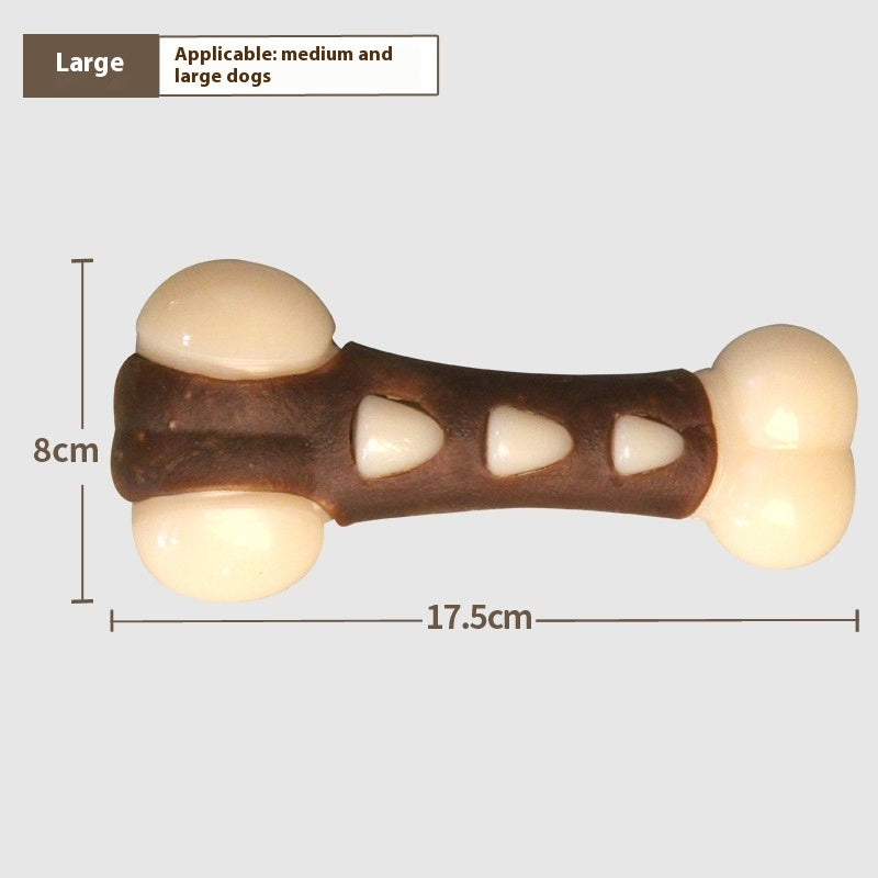 KFX-2326589 Durable Foodie-Bone Cowhide & Nylon PU Toy for All Dog Types