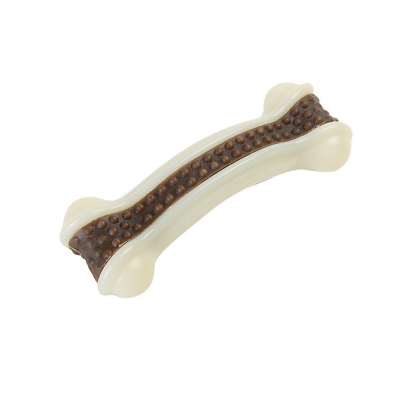 KFX-2326589 Durable Foodie-Bone Cowhide & Nylon PU Toy for All Dog Types