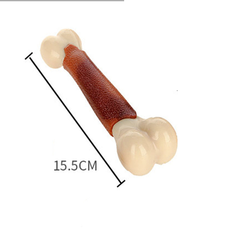 KFX-2326589 Durable Foodie-Bone Cowhide & Nylon PU Toy for All Dog Types
