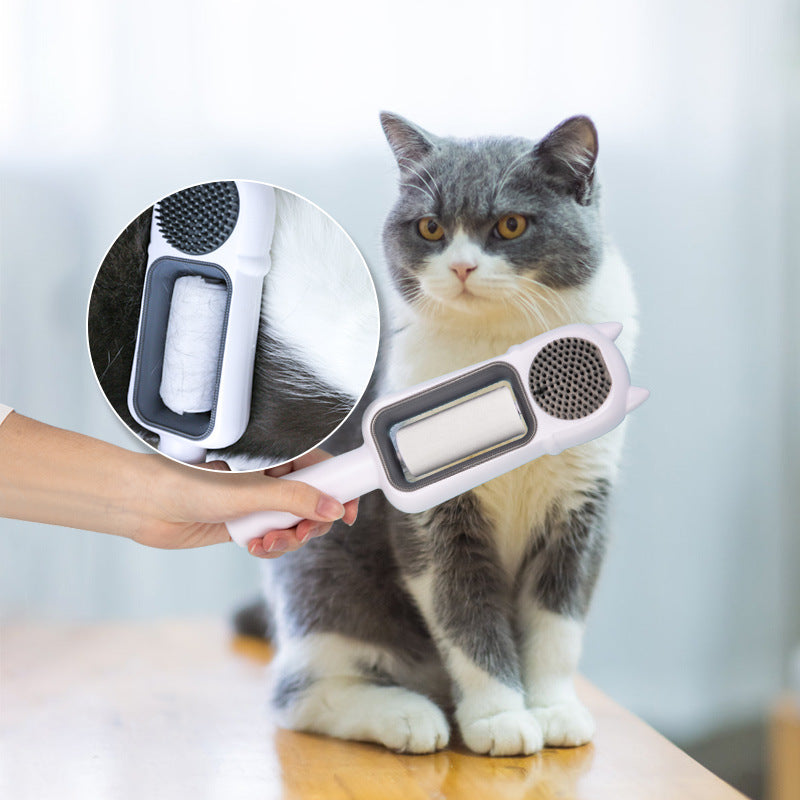 KFX-2327357 Pet Hair Removal Drum Wipes Comb for Dogs - Disposable Cleaning Tool