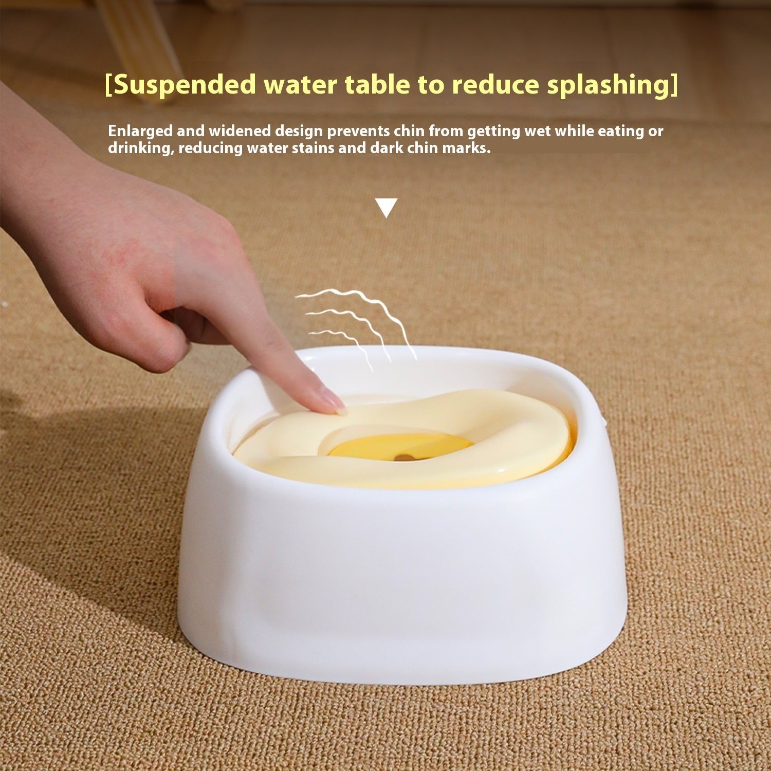 KFX-2327613 Floating Dog Bowl with Anti-Tumble Design 1500ml and 2000ml Options Available