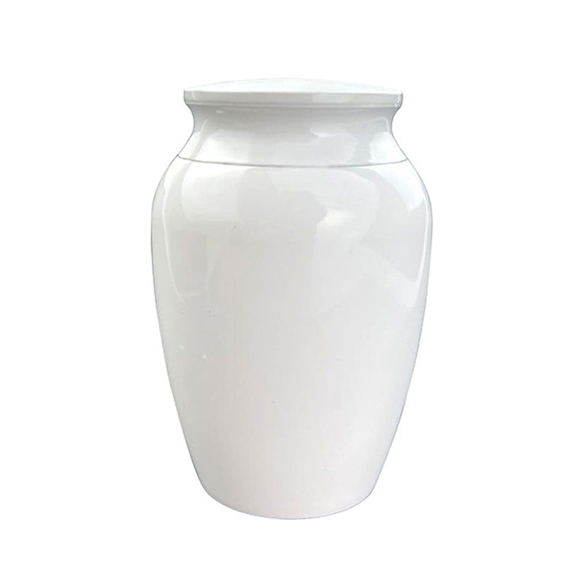 KFX-2329021 Tree of Life Aluminum Memorial Jar for Pet Remains - White 70x45mm