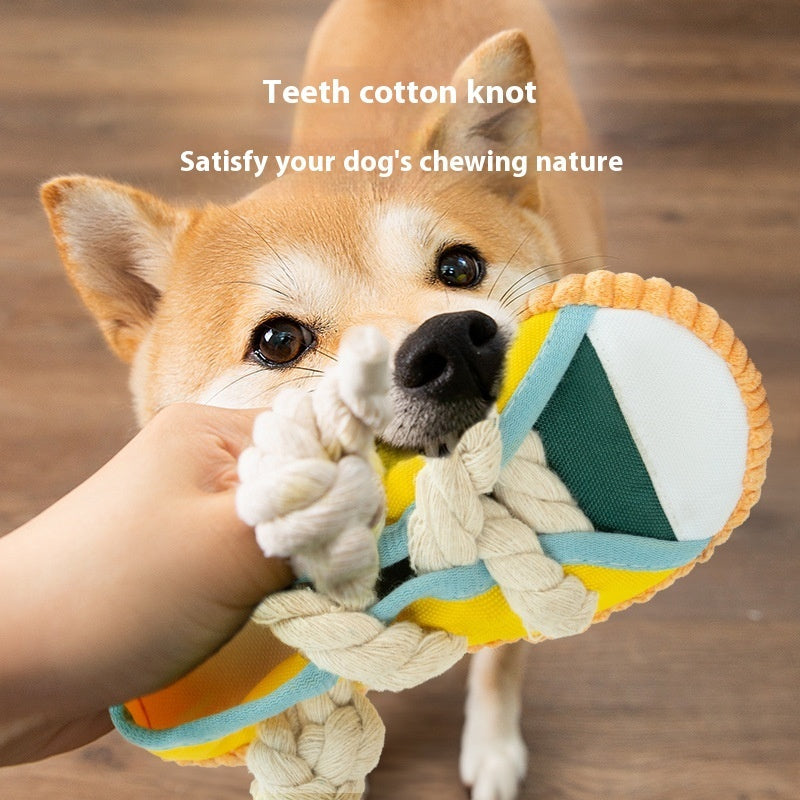 KFX-2330173 Bite Shoes Sound Pet Toy - Self-Hi Relieving Stuffy for Dogs, Oxford Cloth, 7*8*18cm, Available in Rock Yellow, Bondi Blue, Dean Green
