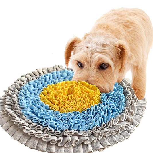 KFX-2332349 Pet Educational Smelling Pad Training Blanket - Gray Flannel, Anti-Slip Design, Easy to Clean