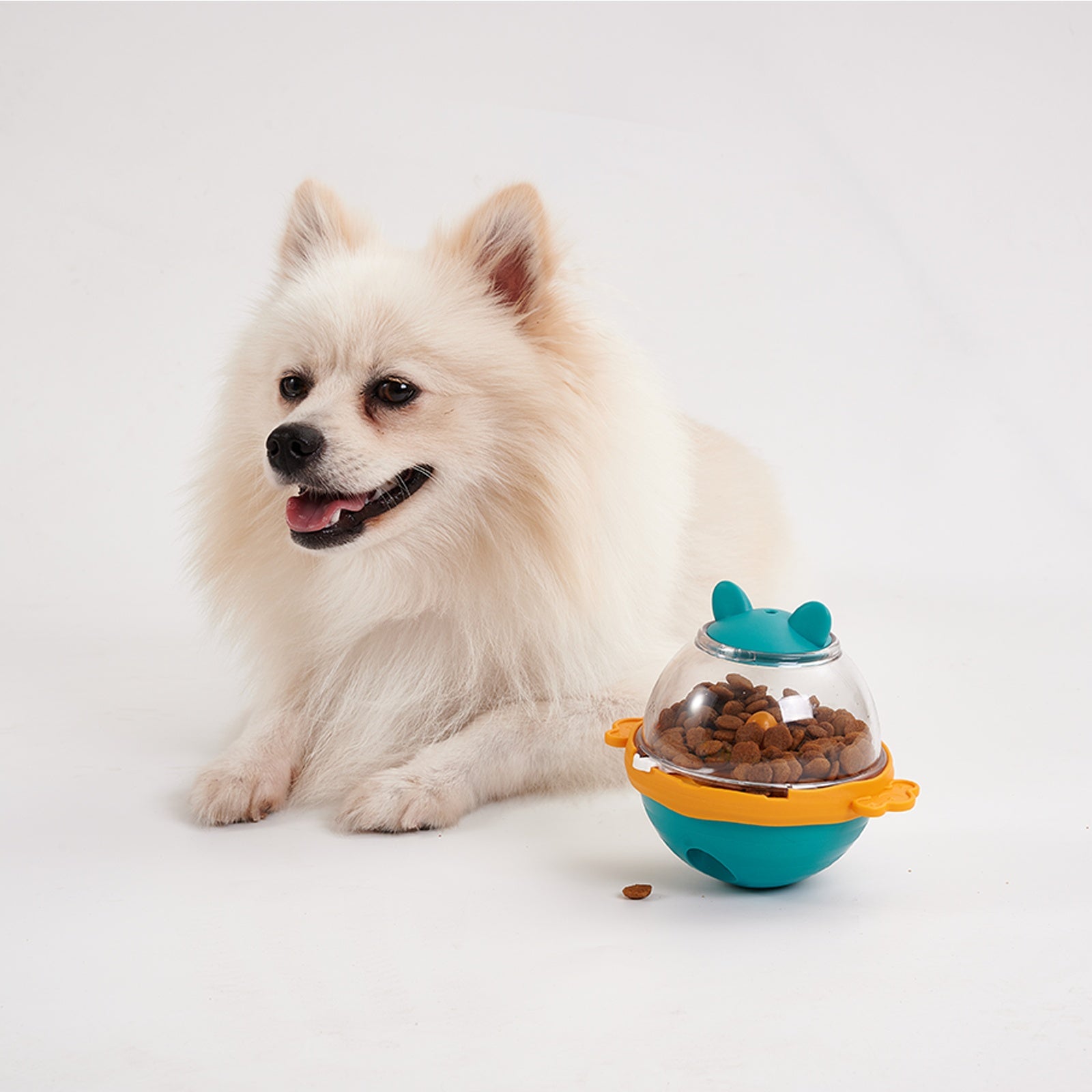 KFX-2334781 Interactive Dog & Cat Treat Dispenser Puzzle Ball for Medium to Large Breeds