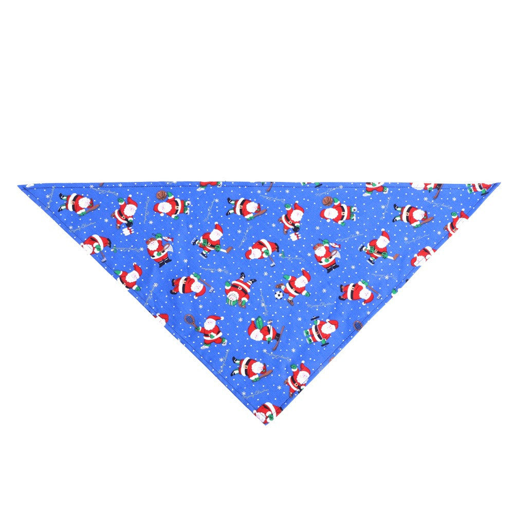 KFX-2334909 Santa Claus Pet Triangle Scarf with Adjustable Buckle Design