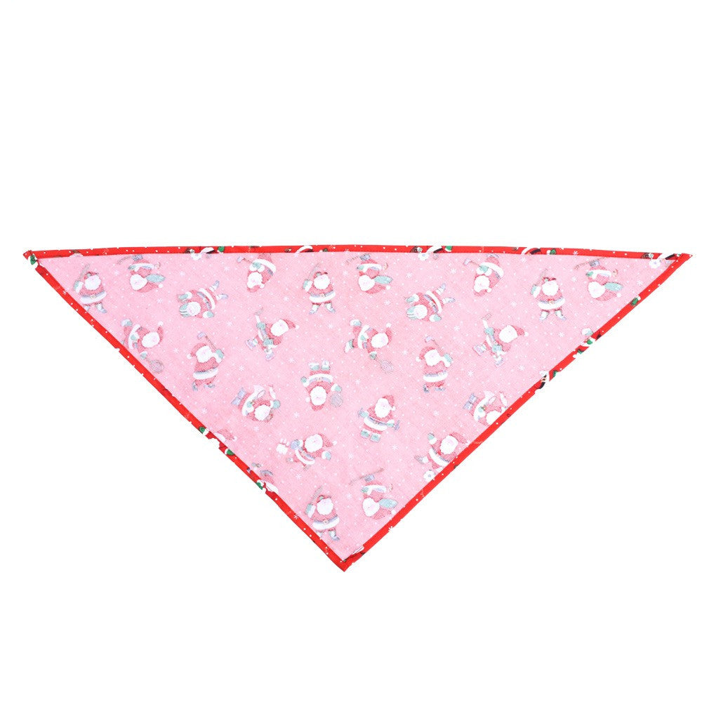KFX-2334909 Santa Claus Pet Triangle Scarf with Adjustable Buckle Design